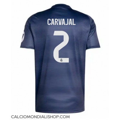 Maglie da calcio Real Madrid Daniel Carvajal #2 Seconda Maglia 2025-26 Manica Corta Maglie da calcio Real Madrid Daniel Carvajal #2 Seconda Maglia 2025-26 Manica Corta